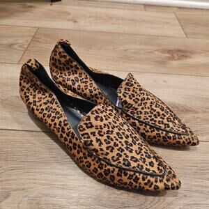Jeffrey Campbell Viona Leopard Animal Print Loafers